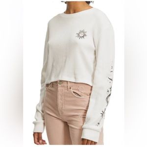 BDG Urban Outfitters Inner empathy crop graphic long sleeve tee